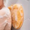 New Exfoliating Shower Massage Scraper Bathroom Non-slip Bath Mat Back Massage Brush Silicone Foot Wash Cleaning Bathing Tool