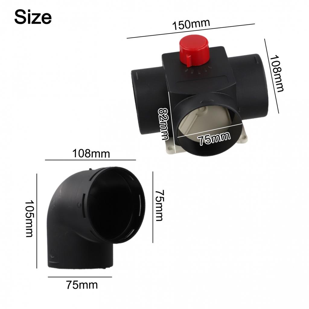 Optimized Design 75MM L Elbow Pipe Joiner for Vehicle Heating Systems