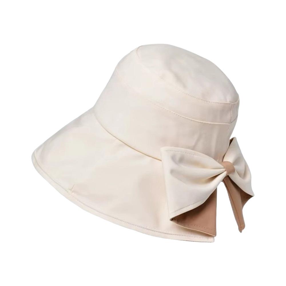 360° Protection Bucket Hats Bowknot Sun Protective Hat New Fisherman's Hat Outdoor Travel