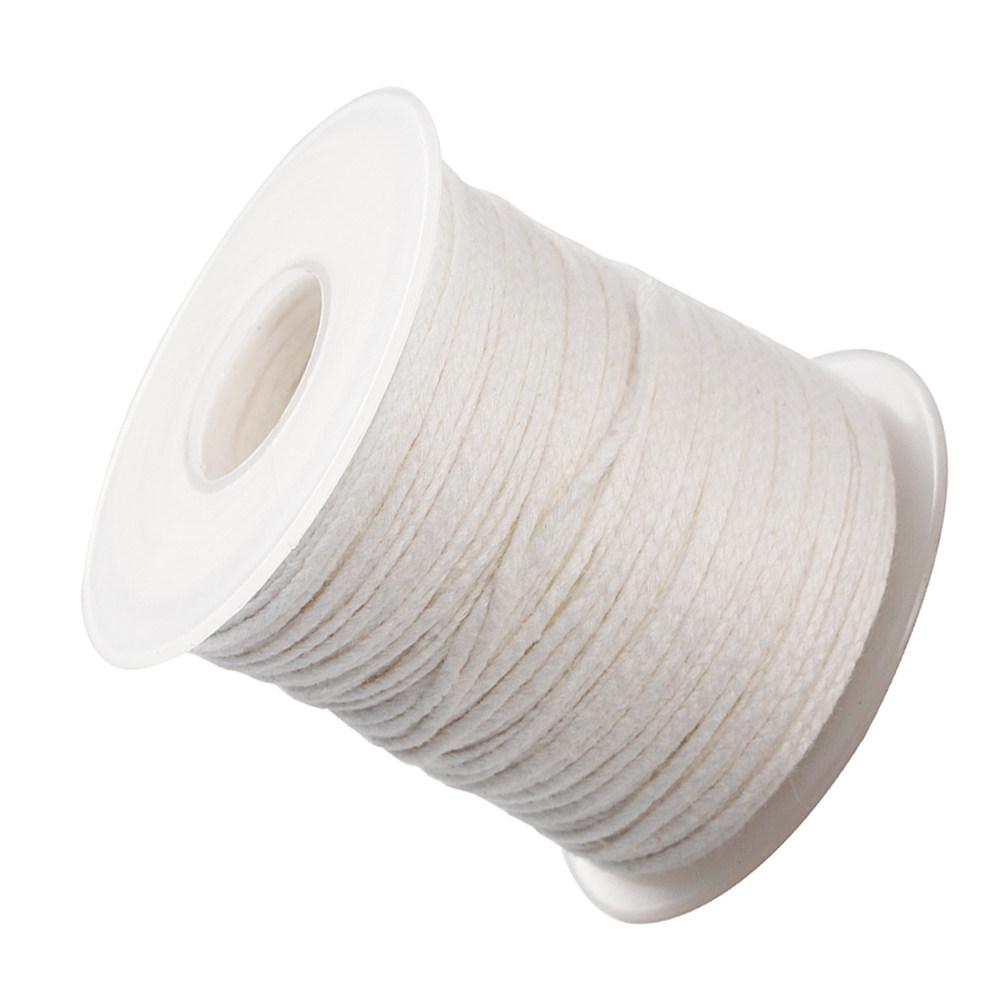 1 Roll 30M Premium Cotton Wicks for Pillar Taper Candles DIY Making Braided Wick Spool Smokeless Curling Wick