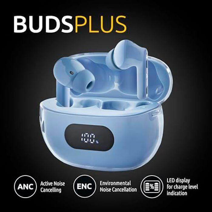 Intenso Buds Plus TWS T315AE Bezdrátová sluchátka s aktivní redukcí šumu, ENC, Bluetooth a až 25 hodinami přehrávání