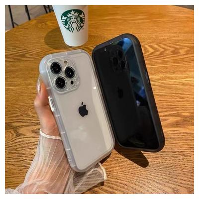 Ins Simple Solid Color Anti -Collision Airbag Iphone Case Transparent Soft Rubber Protective Cover For Iphone11 12 14 13 Pro Max