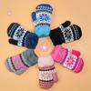 Knitted Yarn Kids Winter Gloves Thickened Warm Knitted Gloves Windproof Baby Gloves Outdoor