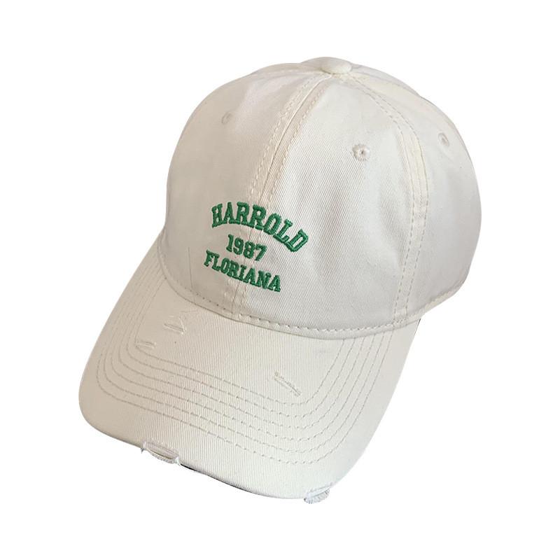 Letter Harrold 1987 Embroidered Baseball Cap For Unisex Adults Hat Breathable