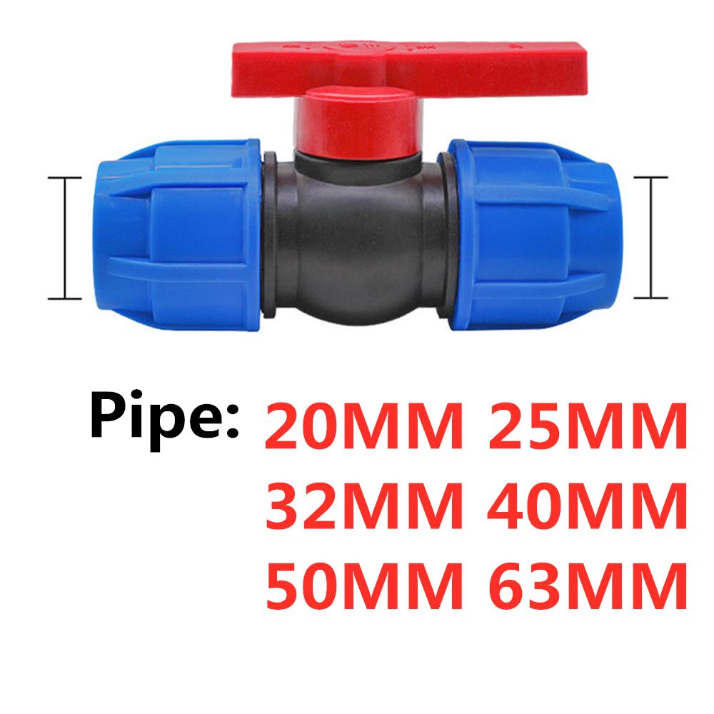 1pcs PE Connector Pipe Fittings 20MM 25MM 32MM Water Tube Direct 1/2" 3/4" 1" Thread Quick Connect Live Joint