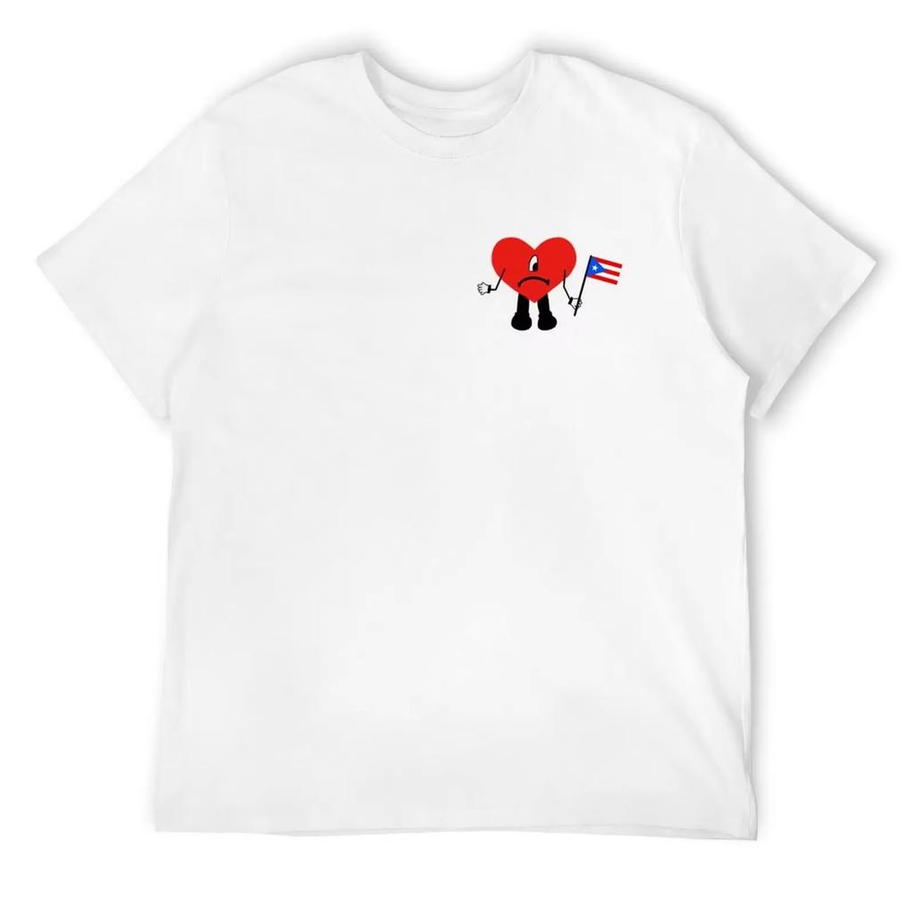 2026 New Bad Bunny Puerto Rico Flag Tshirt Valentines Clothes Anime T Shirts Graphic T Shirt Vintage Bo
