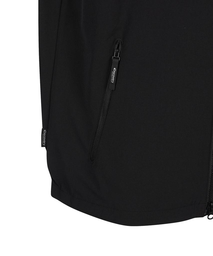 Discovery Expedition Men'S Outdoor Woven High-Neck Training Jacket (Black)
