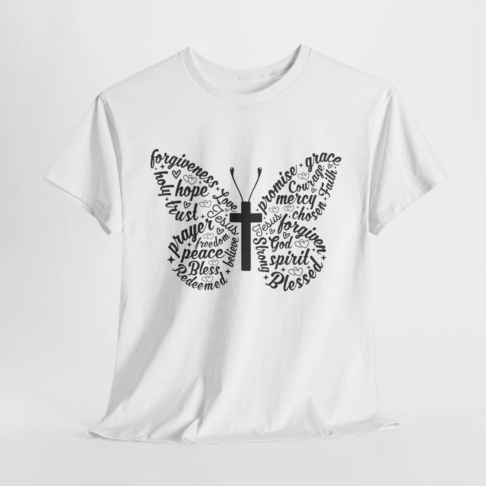 Yeshua T-Shirt | Jesus Christian Butterfly Shirt | Religious Christian Shirt XL