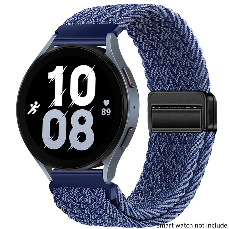 22mm 20mm Nylon Buckle Strap for Huawei Watch GT5 4 3 2 46mm/4Pro 3Pro Bracelet for Samsung Watch7/6/5/4/Classic Adjustable Belt