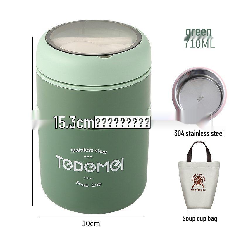 316 Stainless Steel Insulated Lunch Box and Soup Cup for Office Workers and Girls
