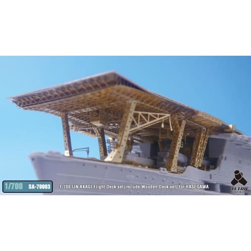 Tetra Model 1/700 SA Series Japanese Aircraft Carrier Akagi Flight Deck Full Set with Wooden Deck (H Company) Plastic Model Parts SA7003