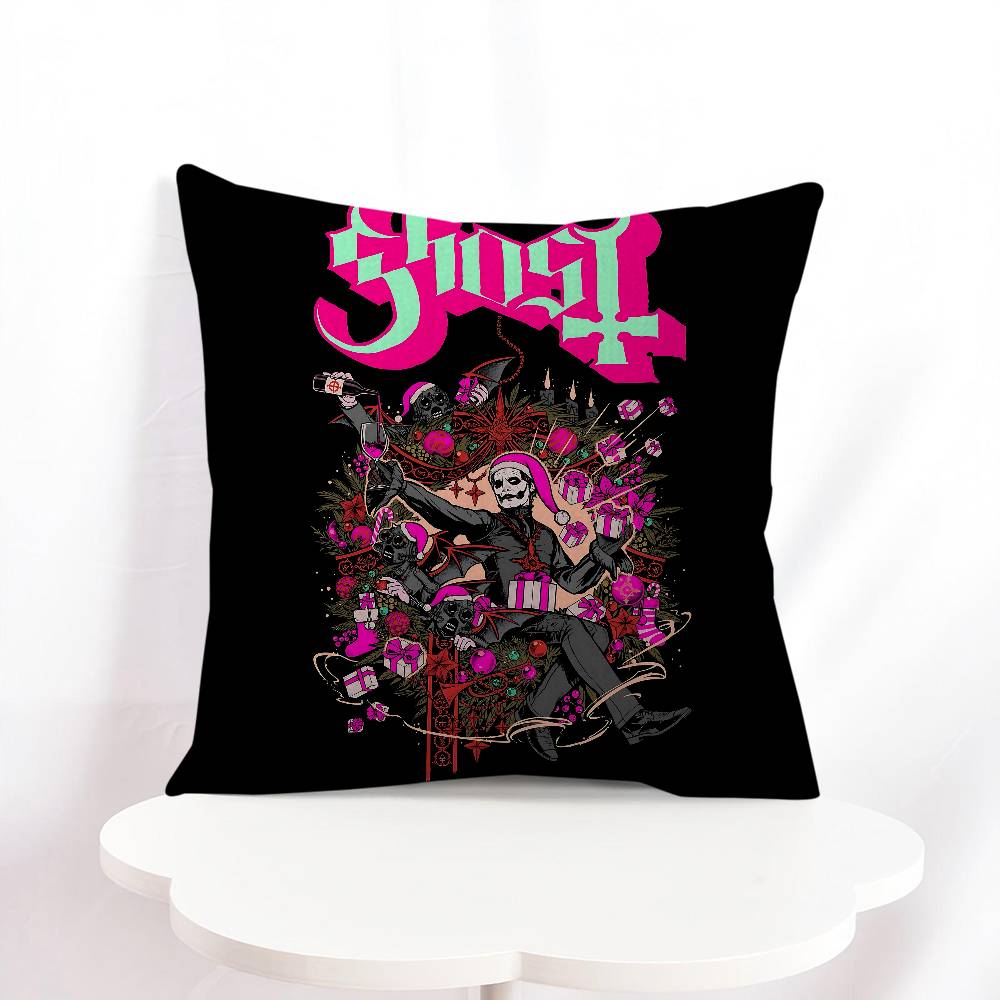 G-Ghost Band Tecknad Kudde Anime Kudde Soffa Säng Huvudkudde Överdrag Kuddfodral 45x45 Cm Mode