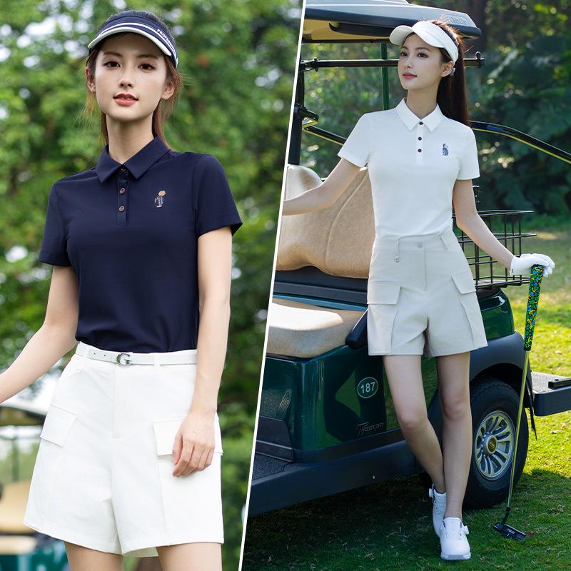 Women's Breathable Short-Sleeve Golf Polo - Spring/Summer Sportswear