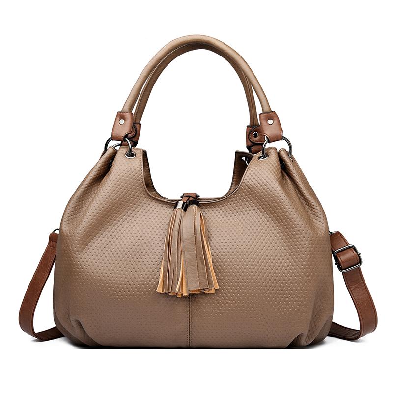 Fashionable Solid Color Design Zipper Shoulder Bags 2026 Hot Sale Exquisite Personality Creative Tassel Women's Crossbody Bags
