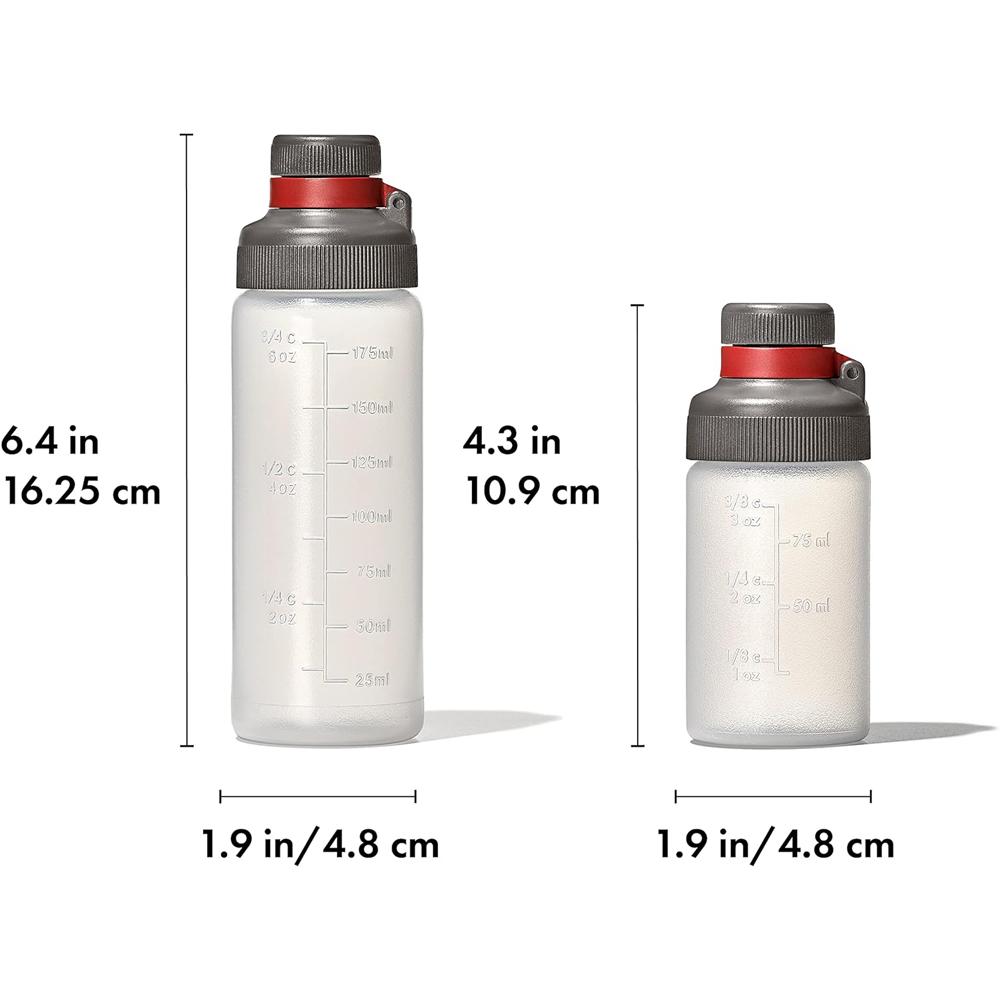 Portable Squeeze Bottles with Attached Caps Leakproof Reusable Sauce Containers for Ketchup Mustard Mayo Camping Picnic BBQ