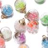 10Pcs Charms Luminous Transparent Glass Ball 16mm Pendants Crafts for DIY Earrings Necklace Jewelry Making Findings Accessories