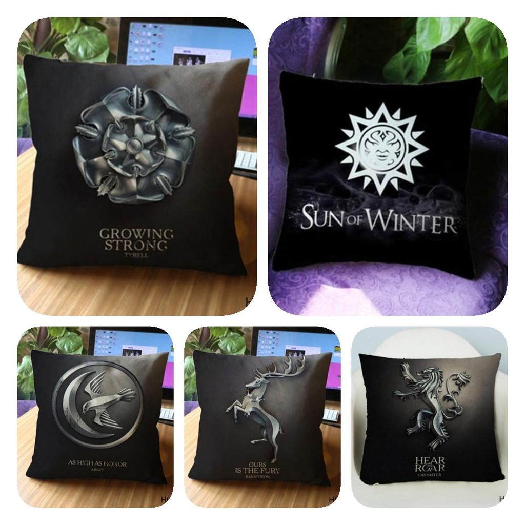 Of Game Thrones Cotton Linen Blend Pillow Case Decoration Household Gift Goods