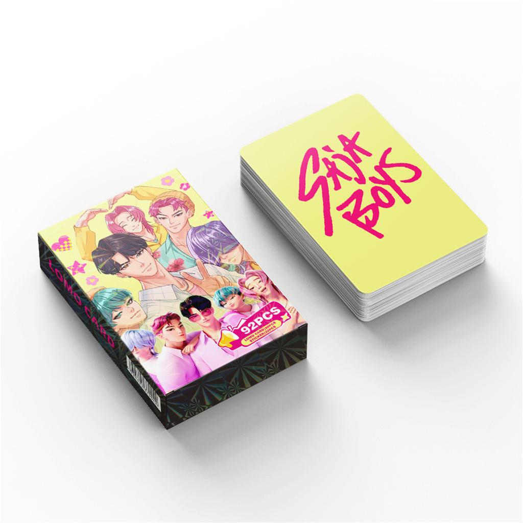 92 Pieces Cartoon Photo Collectible Cards Set Anime Style Gift Memorabilia