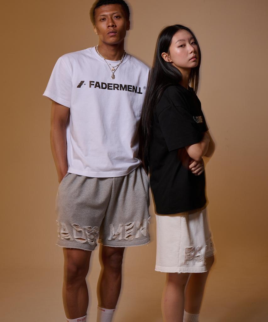 Peideomeonteu Scratch Fader Logo Damaged Shorts (6 Colors)