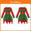 Mädchen Elfen Kostüm Weihnachten Feiertag Cosplay Kleid Mit Zubehör Für Kinder
