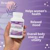 Bcuelov Estrolibrium Natural Phytoestrogen Capsule contains black cohosh and other herbal essence to regulate female hormones