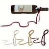 1pc Snake Shaped Red Wine Rack Modern Style Magical Rope Shaped Bottle Bracket for Home Kitchen Bar Countertop