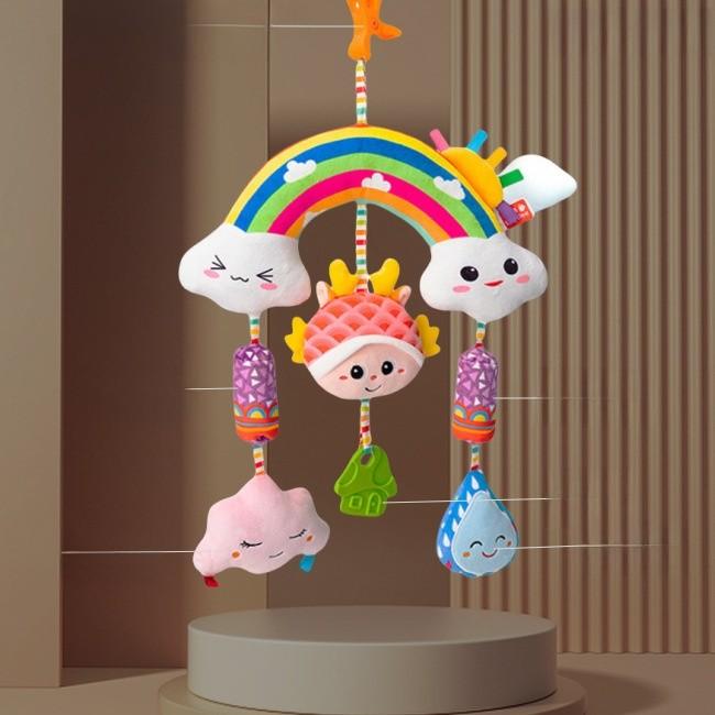 Baby Carriage Hanging Bell With Metal Toy For Infant Stroller And Bed Decor