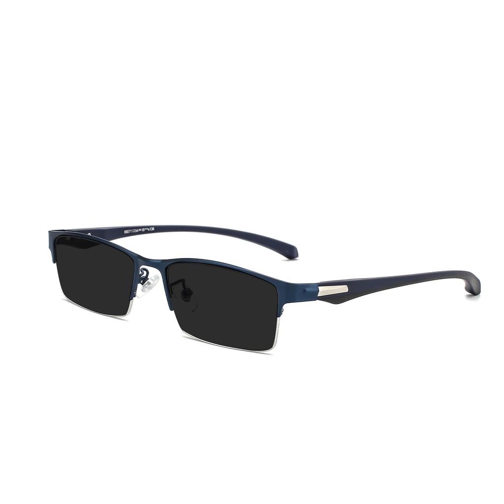 New Sun Photochromic Myopia Eyeglasses Optical Men student Finished Myopia Eyewear prescription Glasses Frame Half Rim -1.0 -4.0