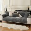 Winter Velvet Sofa Cushion Thickened Fleece Cushion Non-Slip Leather Sofa Back Cushion Cover Nordic Simple