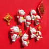 3D Chinese New Year Cat Magnet - Festive Spring Festival Refrigerator Sticker