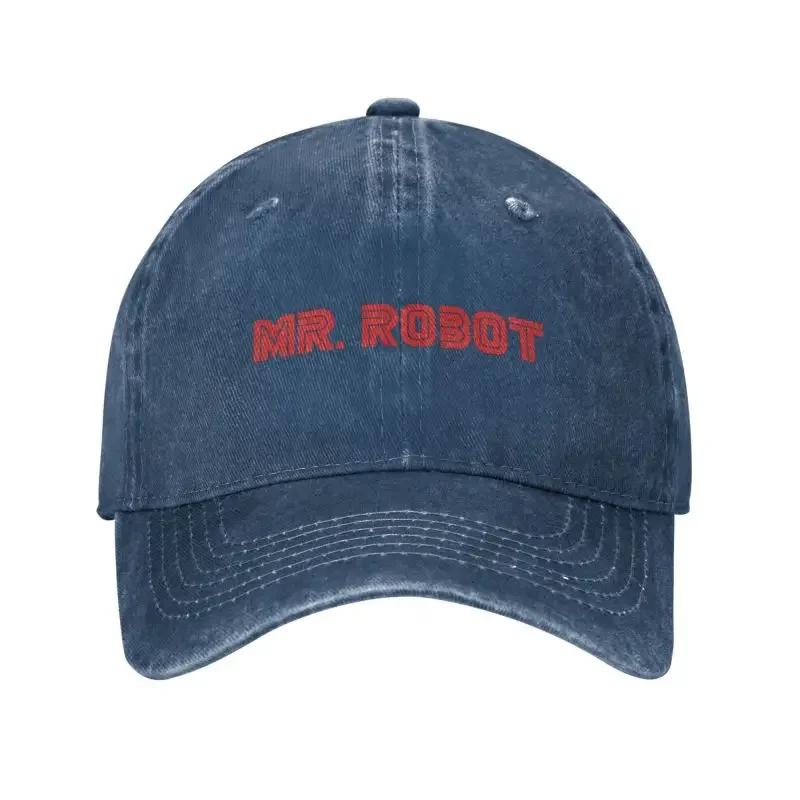 Berretto da Baseball Punk Unisex in Cotone con Logo Mr Robot per Adulti FSociety Hacker Regolabile Cappellino da Papà Donna Unisex Protezione Solare