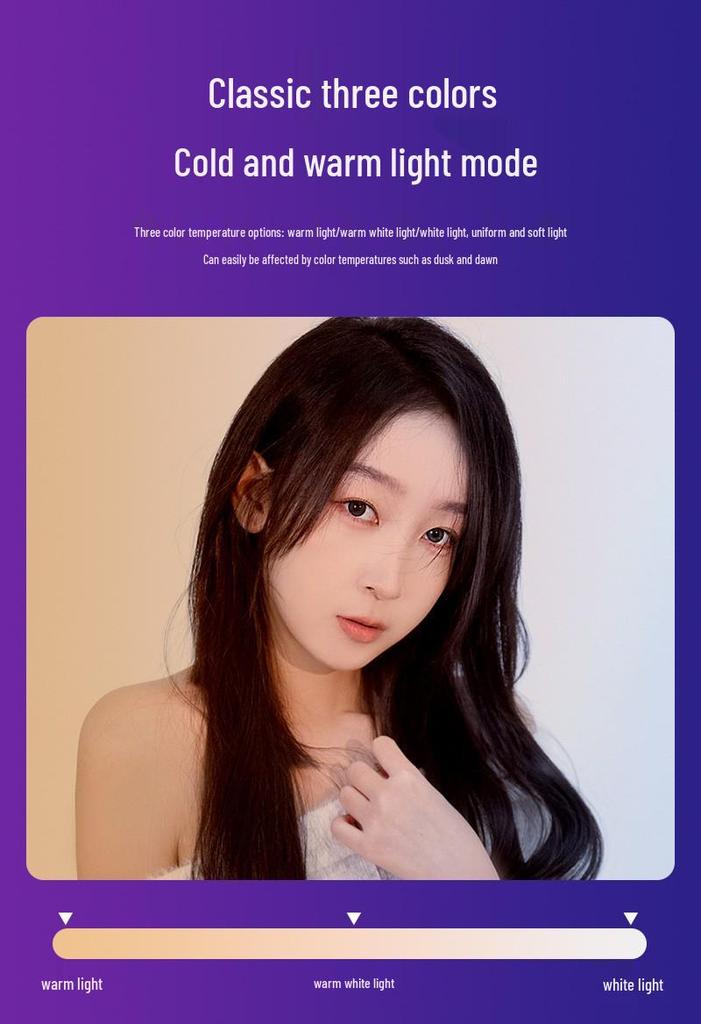 50W RGB Handheld LED Photography Light – Full Color Atmosphere and Live Broadcast Fill Light