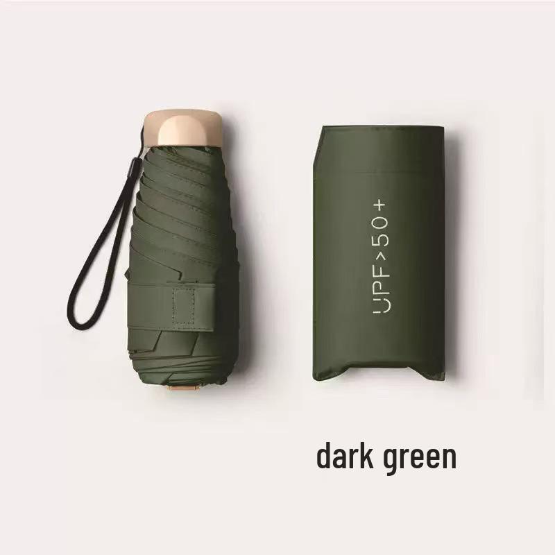 50% Off: Ultra-Light, Dual-Use Sun & Rain Pocket Umbrella for Men and Women - Mini Capsule, Five-Fold Design