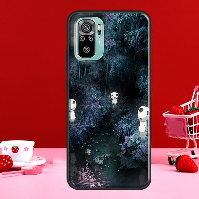 Anime Kodama Tattoo Case For Xiaomi Redmi 10 9 9A 9C 9T Back Cover For Redmi Note 11 Pro 8 9 10 Pro 9S 10S 11S