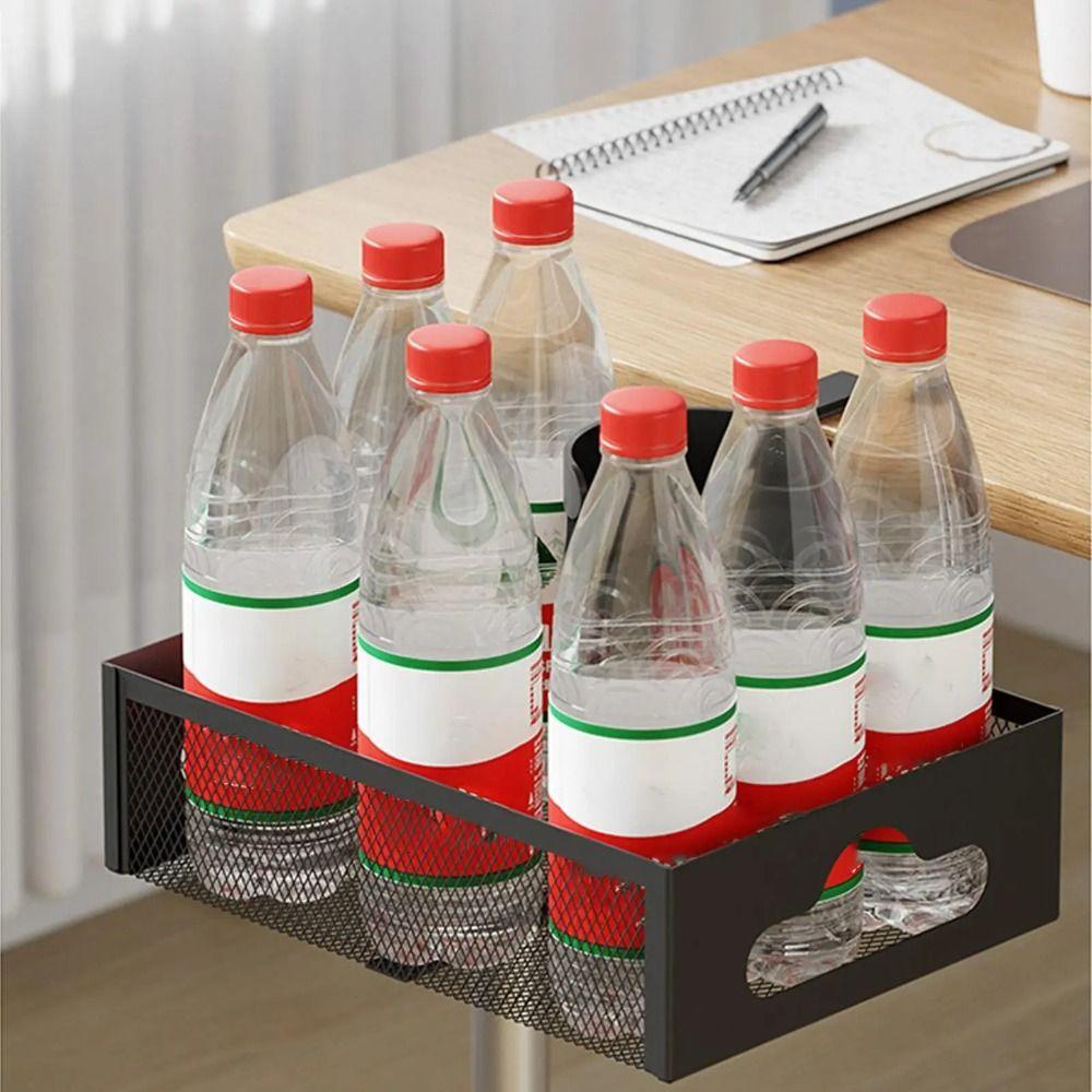 No Drill Clamp-On Document Tray 360 Degree Rotating Desktop Stationery Shelf  Desk Accessories