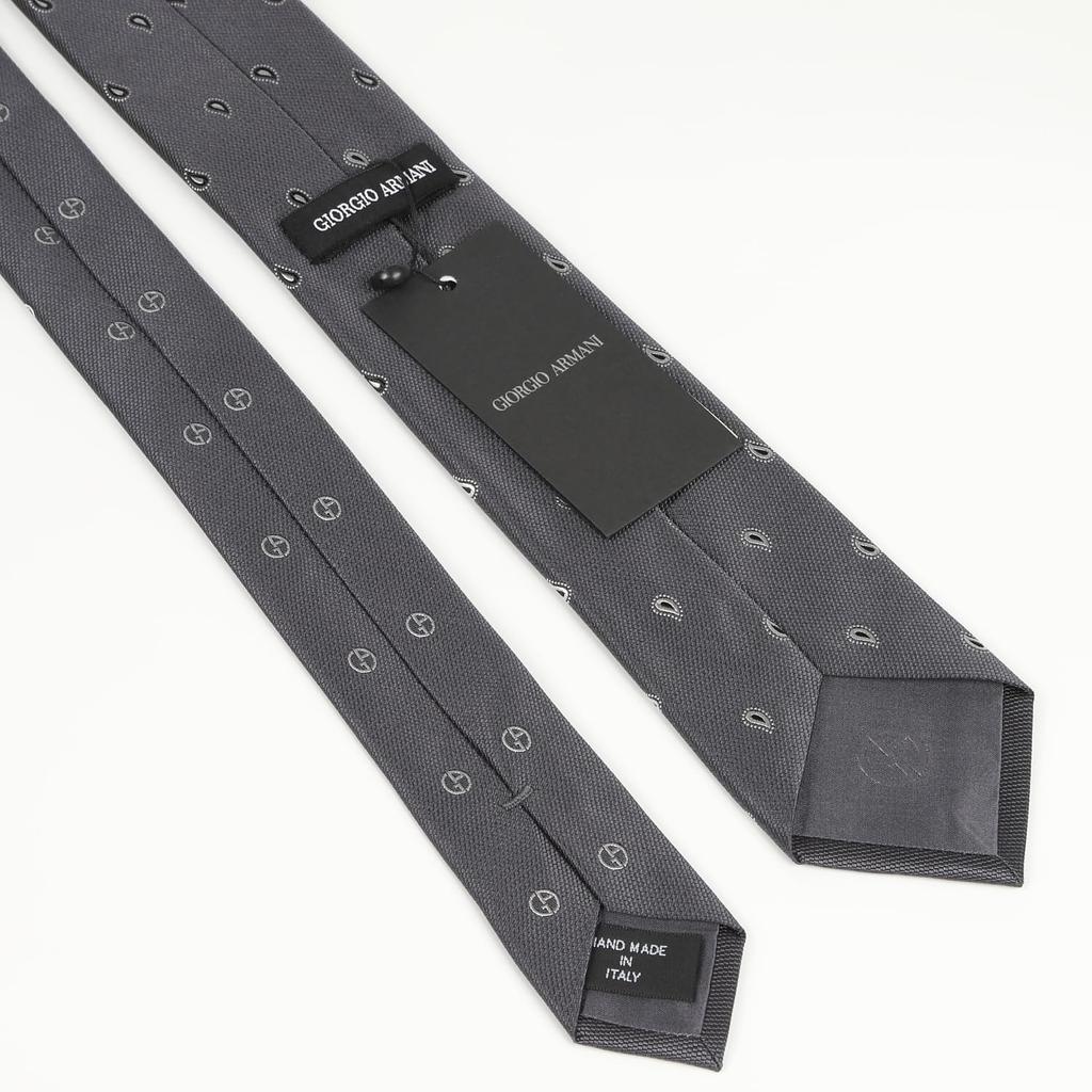 Giorgio Armani Tie Gift GA014 Gray (GA014-3 1P928-00041) [Used]
