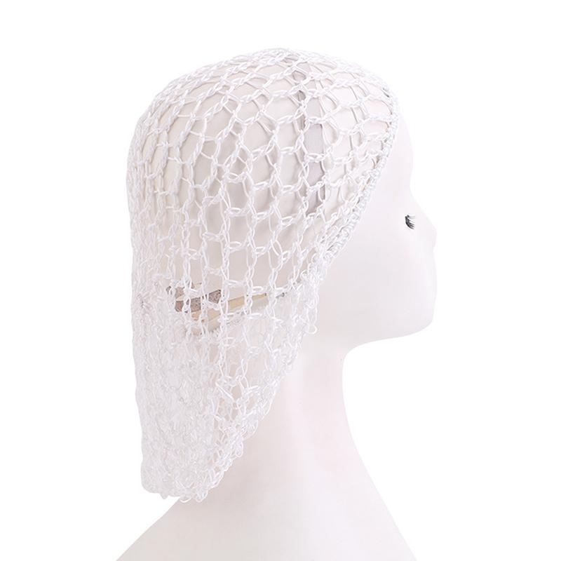 Sleeping Nightcap Turban Headwear Hair Nets Fashion Women Crochet Hair Snood Elastic Edge Long Hair Net Mesh