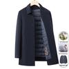 IMAGINEX Men's Wool Blend Executive Coat with Goose Down Lining