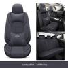 Universal Breathable Linen Seat Cover Set for Five-Seater Cars - Durable and Fully Enclosed