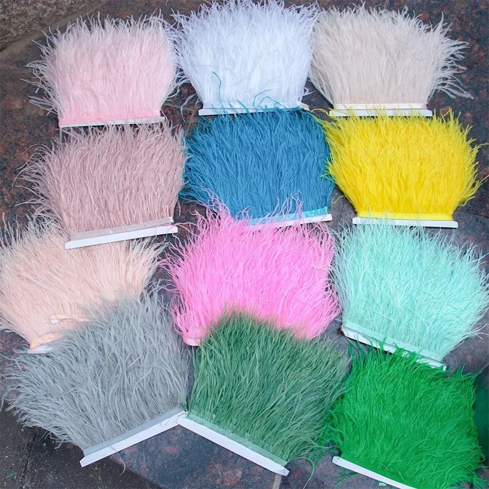 1 Meter Sewing Decoration Natural Ostrich Feathers  Costumes Sewing Accessories