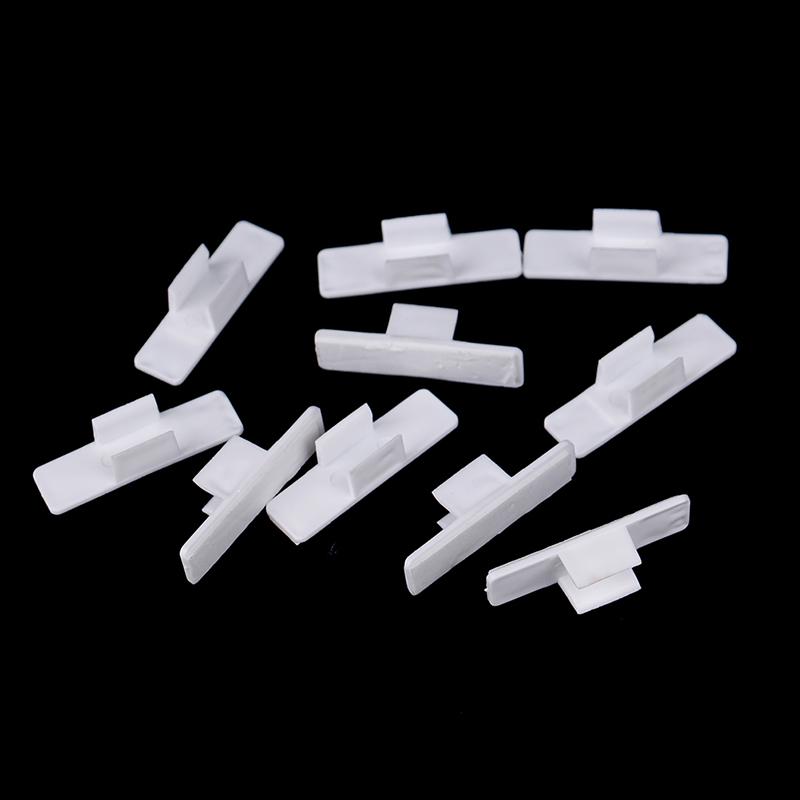 10Pcs Selfadhesive Pen Holder Pencil Clip Holder Desktop Fixed Pen Case