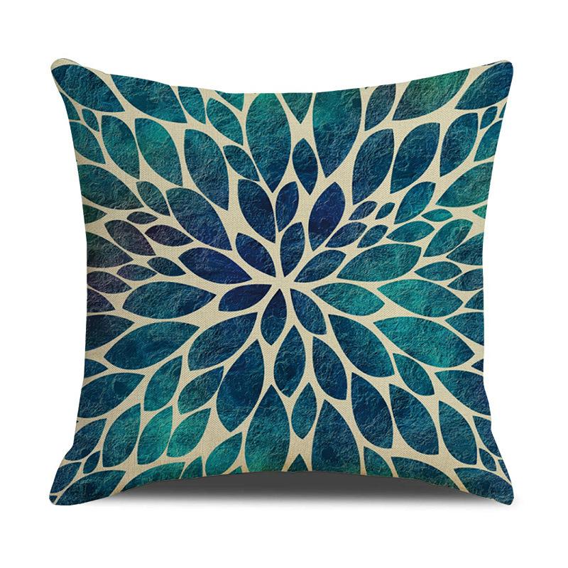 

Throw Pillow Case Printed Polyester Lumbar Cushion Living Room Home Sofa Pillow Case 45 * 45cm
