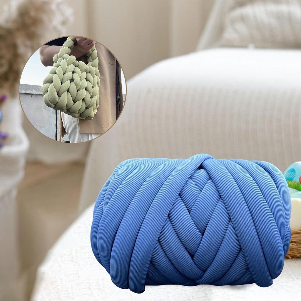 Cotton Polyester Chunky Yarn Bulky Chunky Yarn for Crochet Rug Making DIY