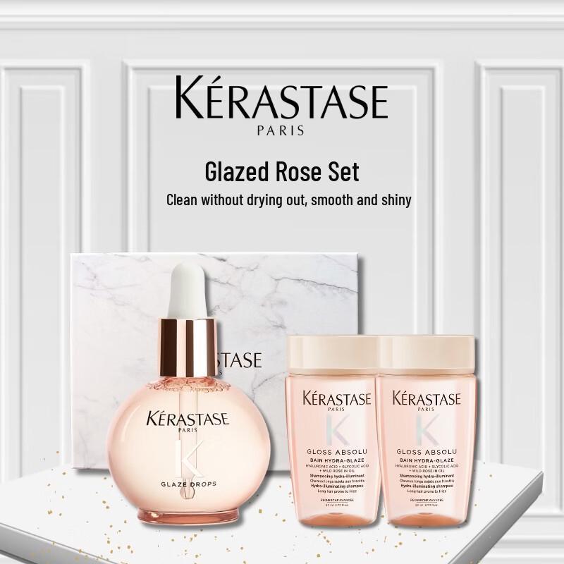 Kerastase Glaze Rose Hair Care Set