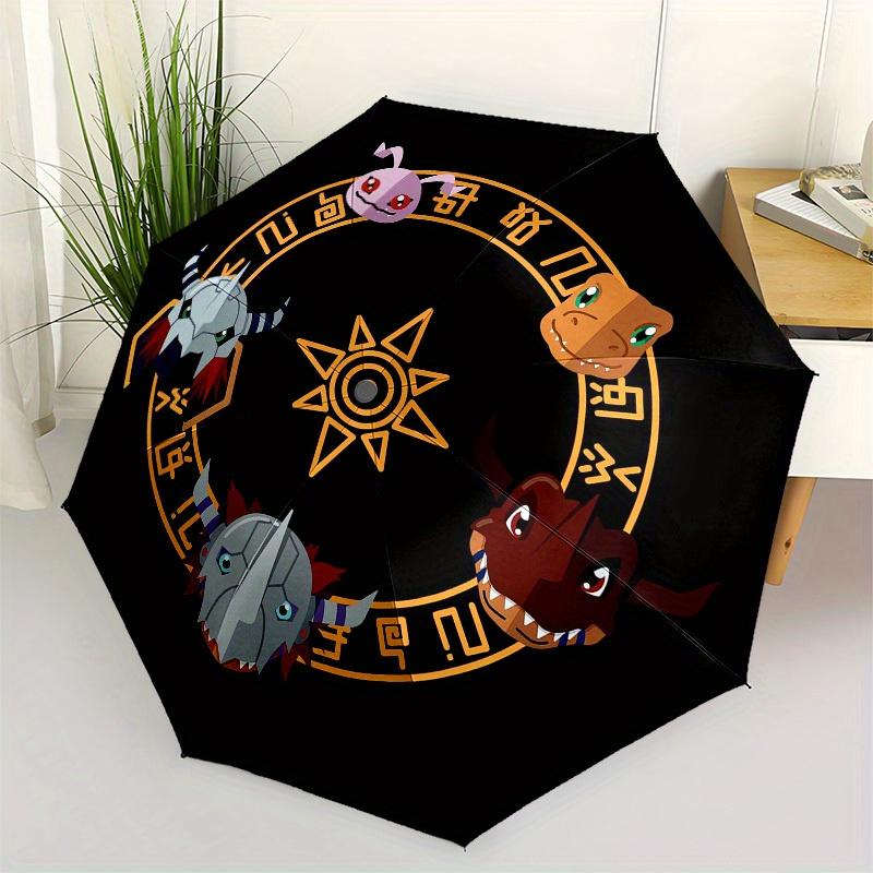 

1pc Magical Beast Emblem Umbrella with Plastic Handle,Suitable for All Seasons Home Travel Outdoor UmbrellaM1099