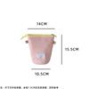 Korean Girl Round Dot Makeup Bag Woman Student Stationery Bag Pencil Case Desktop Pen Holder Kids Cute Purse Travel Organizer