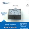 HUA Analog Ammeter/Voltmeter DH-670, Range: 1A-50A/5A, 300V-500V