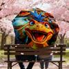 1PC Dinosaur Umbrella-8-Rib Reinforced, Automatic Open, Lightweight & Durable, Fashion Accessory for Outdoor, H0393