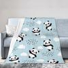 Panda Blanket Blanket Cute Animal Flannel Blanket Air Conditioner Blanket Blanket Office Nap Blanket