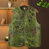 Women's Spring Autumn Jacquard Buckle Vest - New Chinese Style for Middle-aged Mothers